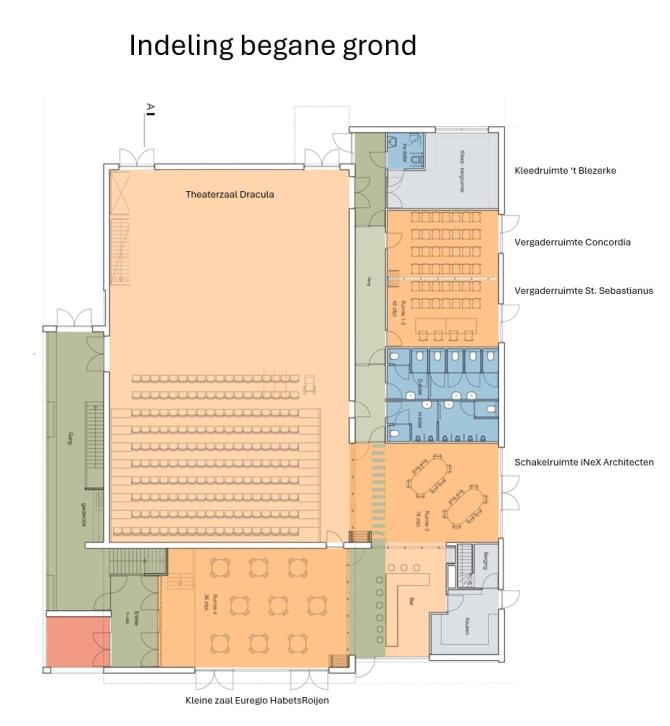 Indeling begane grond Oos Heim